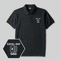Excel-ent Dad Geek Embroidered Polo Shirt