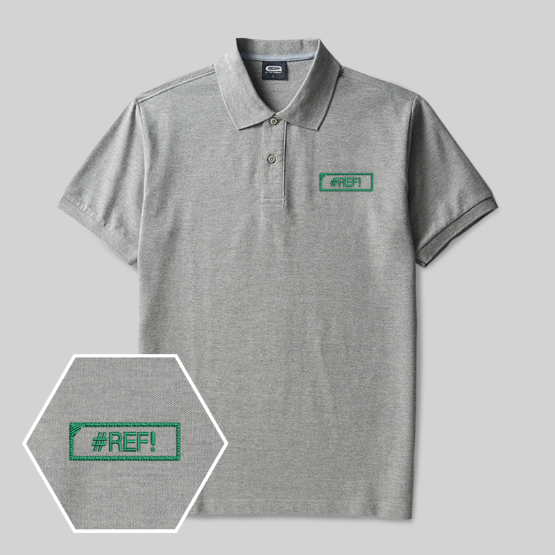 #REF! Geek Embroidered Polo Shirt