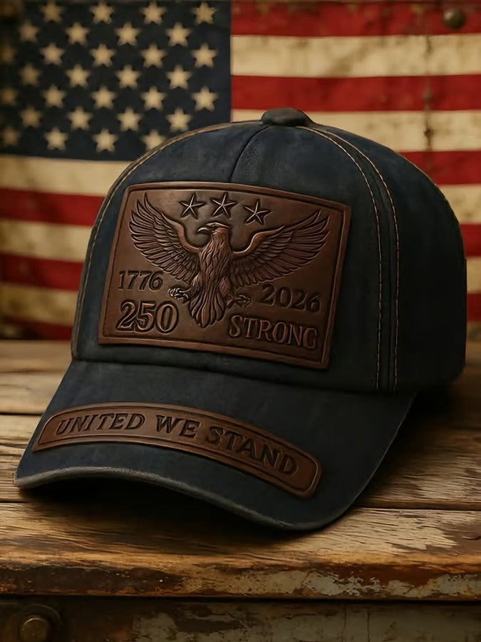 Men'S Vintage Classic American 250Th Anniversary Printed Hat