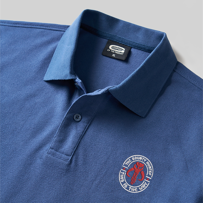 Bounty Hunter Badge Geek Embroidered Polo Shirt