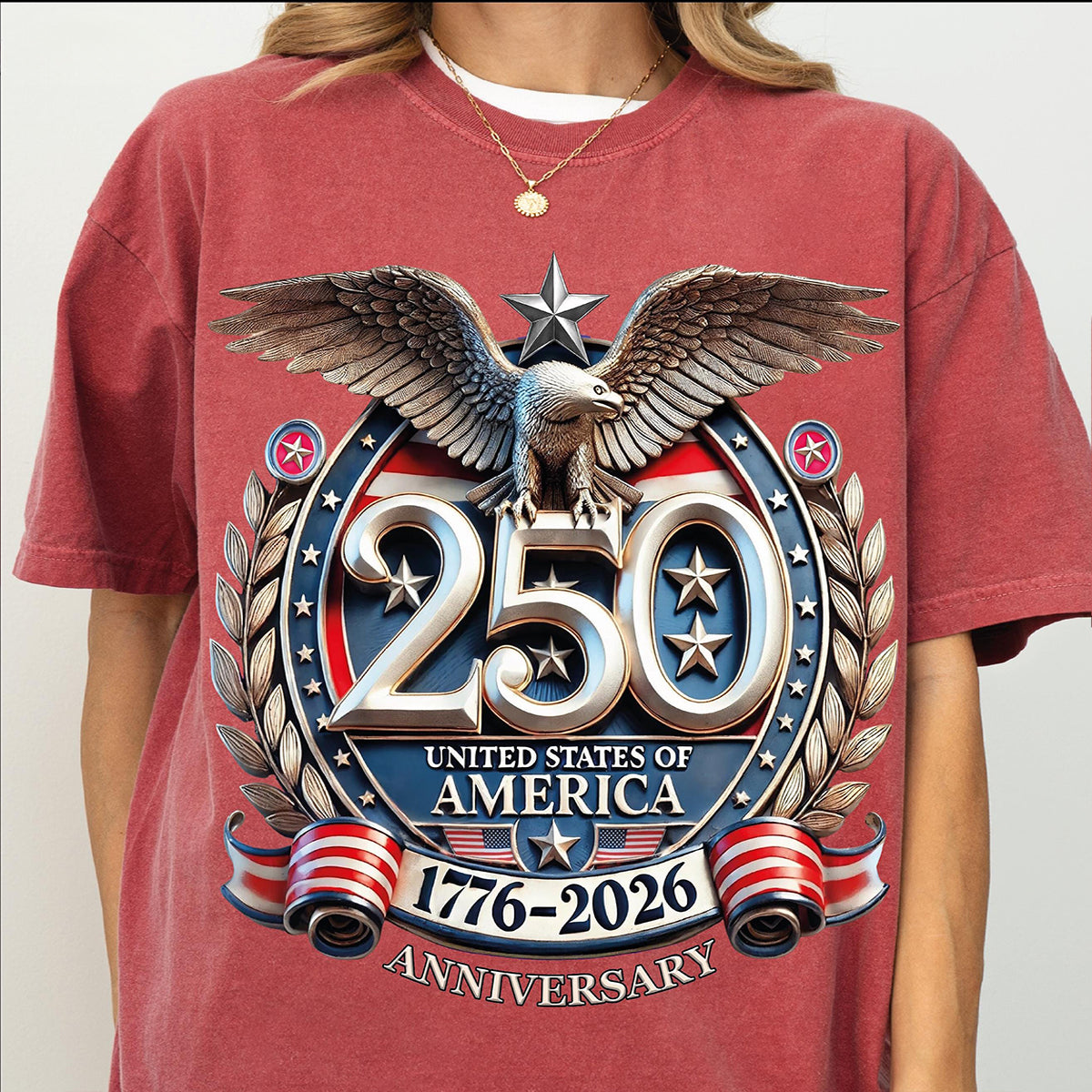250th Anniversary Celebration Printed Unisex T-shirt in the United States