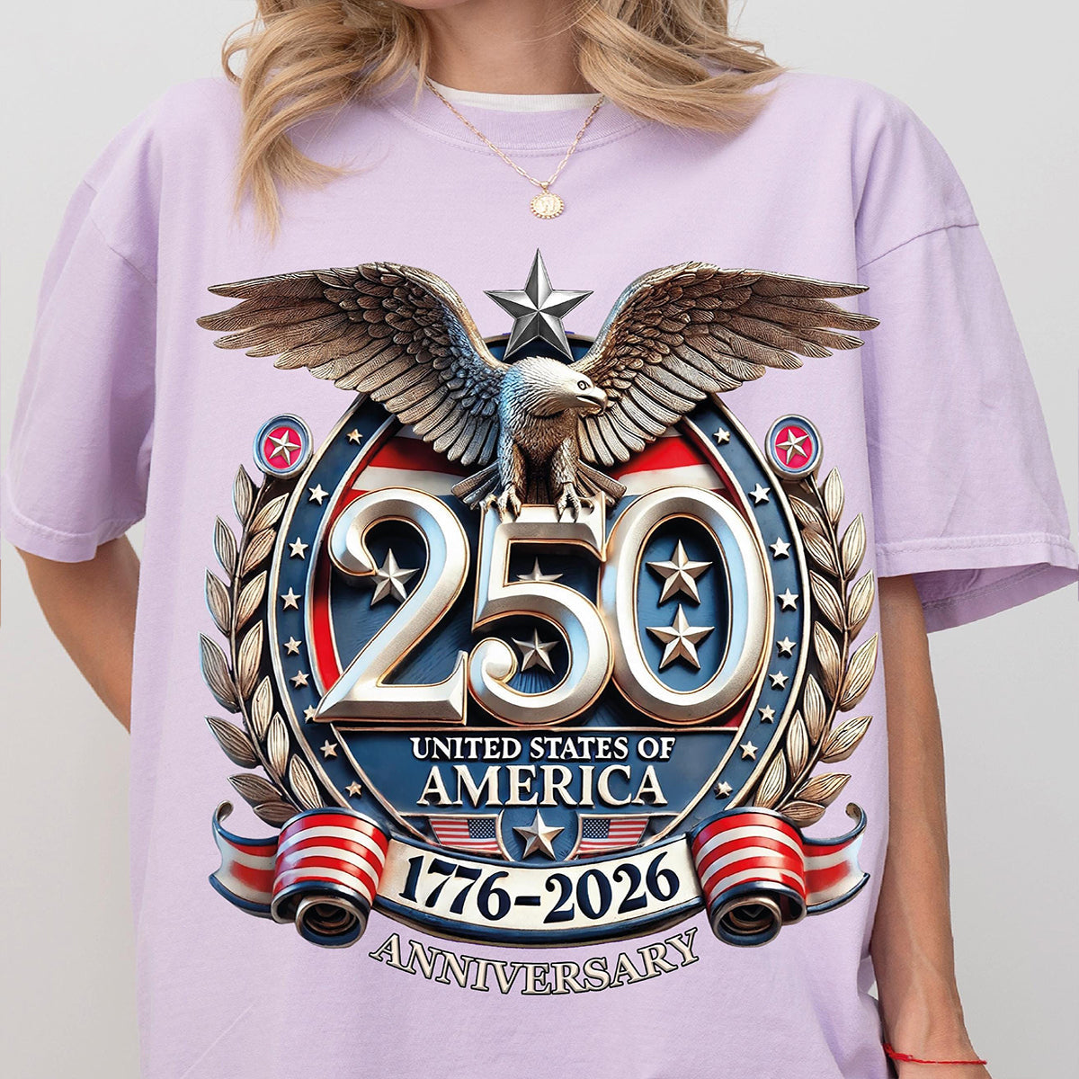 250th Anniversary Celebration Printed Unisex T-shirt in the United States