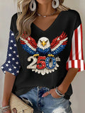Women's Independence Day 250th Anniversary Printed Top