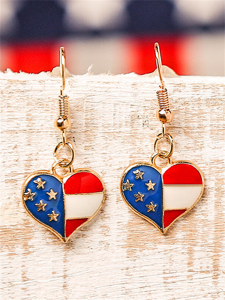 Independence Day Flag Inspired Earrings