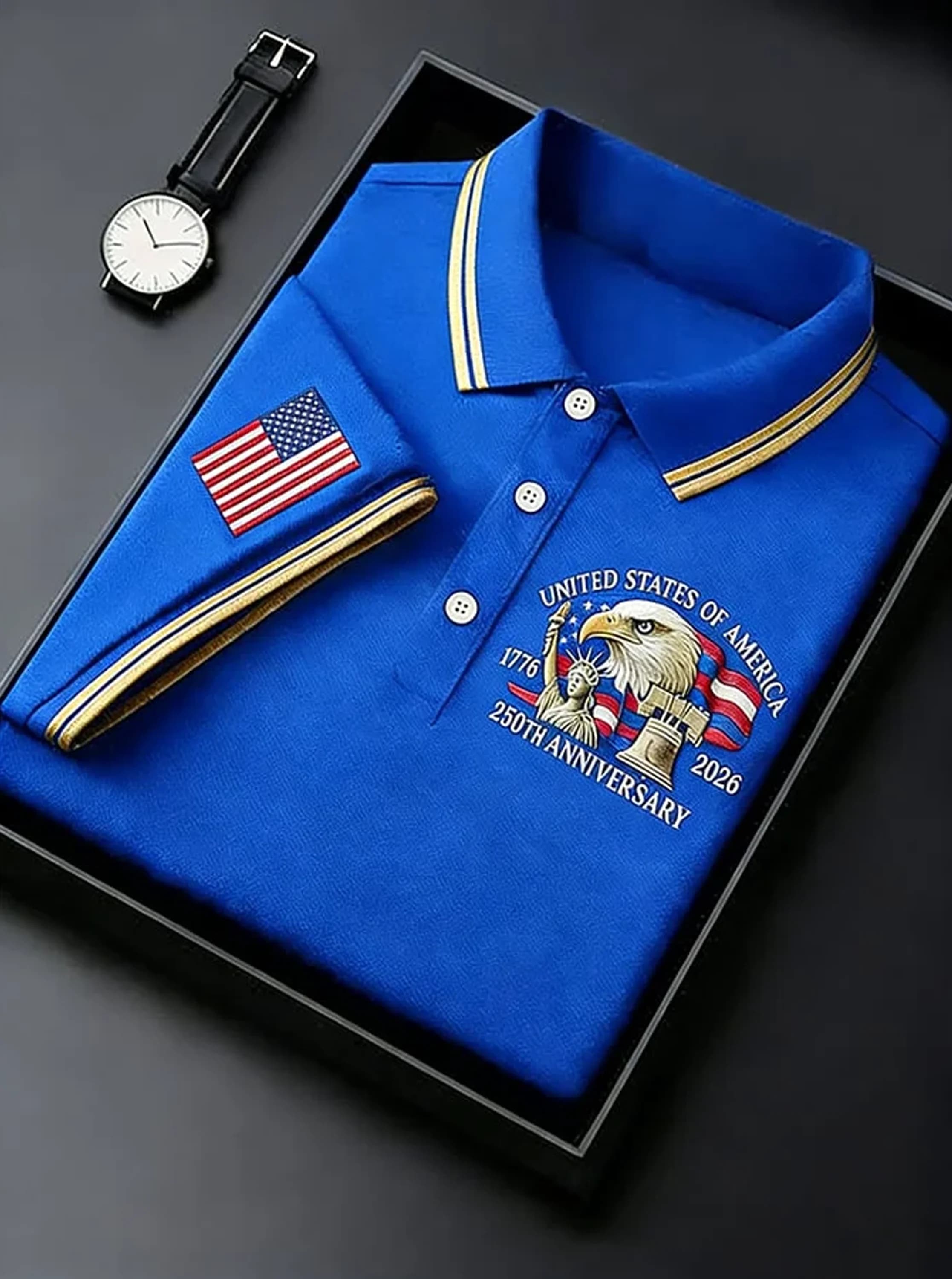 USA Eagle 250th Anniversary Polo Shirt