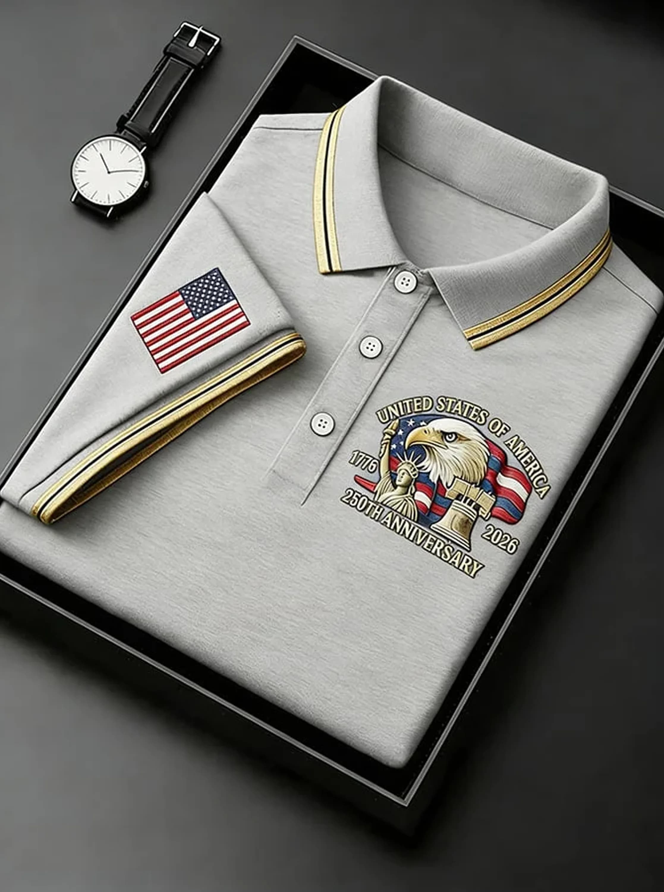 USA Eagle 250th Anniversary Polo Shirt
