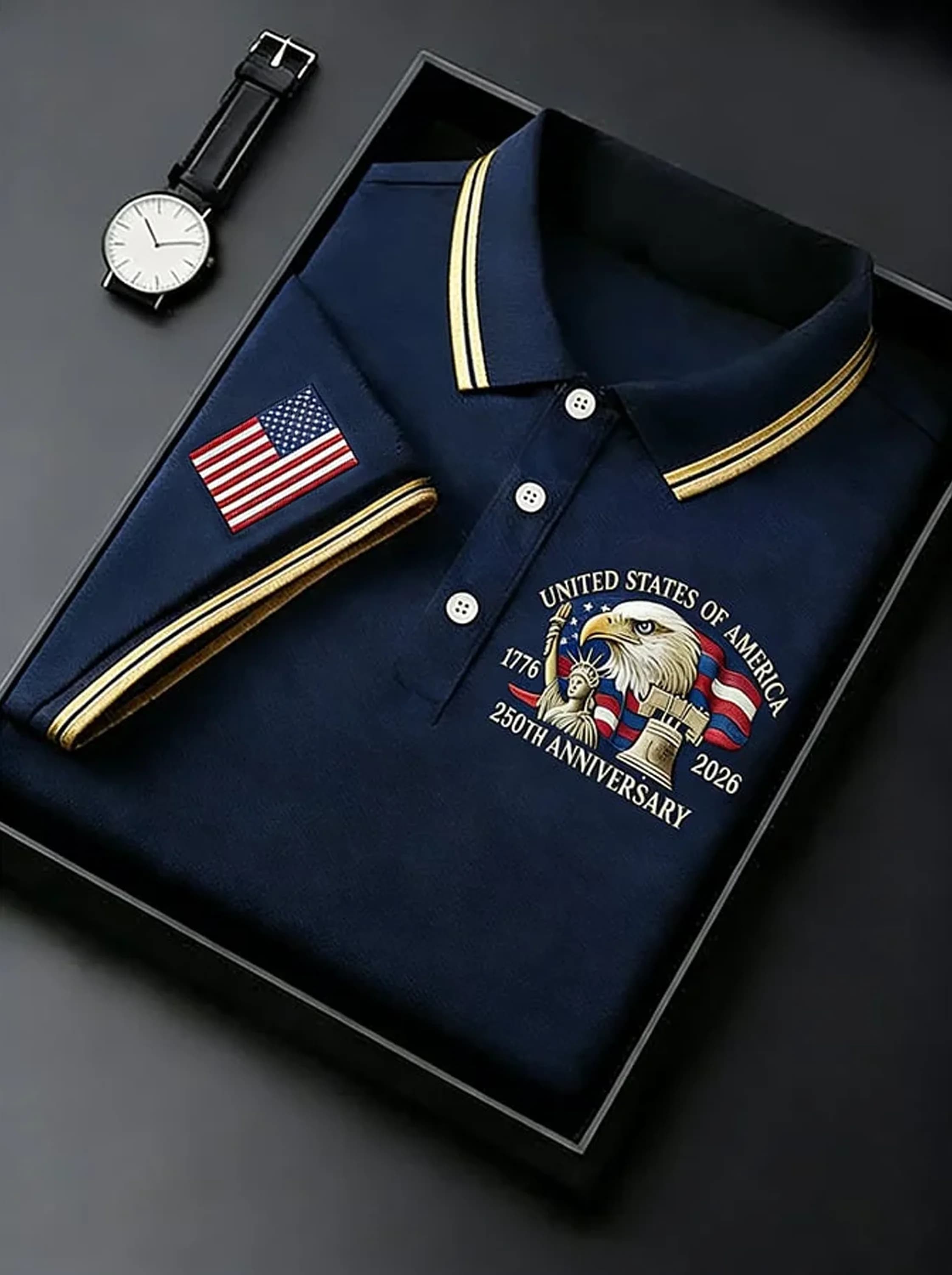 USA Eagle 250th Anniversary Polo Shirt