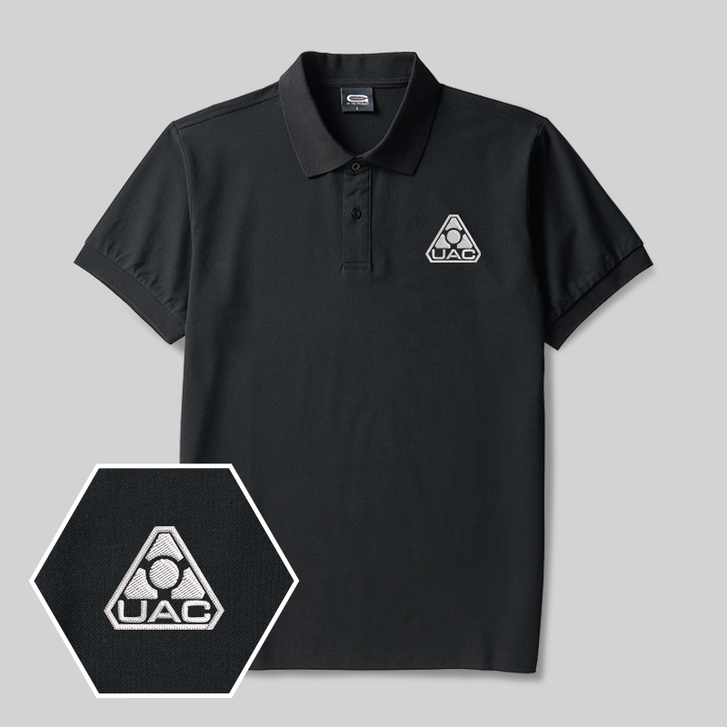 U.A.C Geek Embroidered Polo Shirt