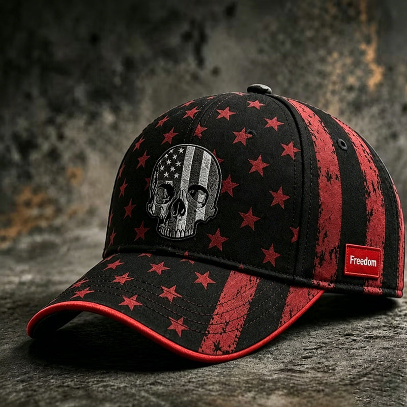 Retro Skull Print Casual Baseball Cap