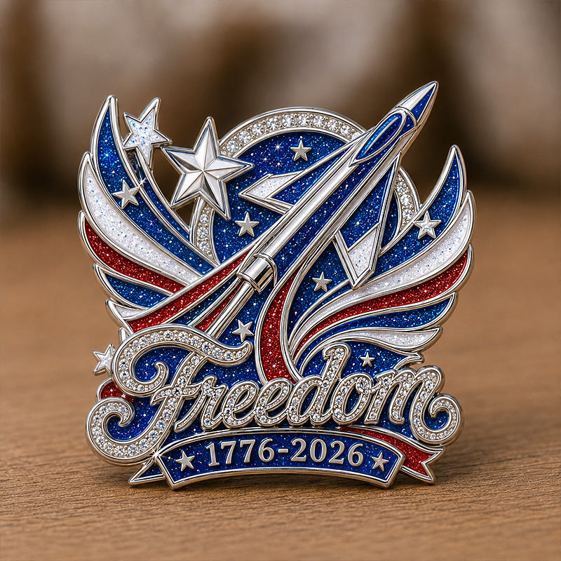 250 Years Freedom Commemorative Brooch