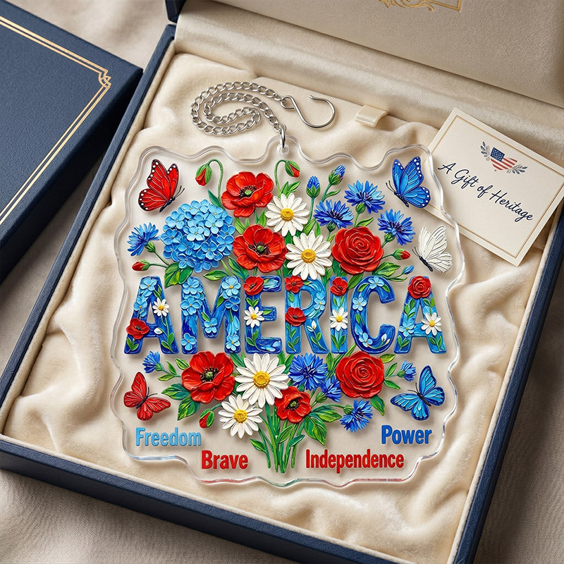"America 250th Anniversary" Acrylic Ornament — 1776–2026 Patriotic Theme