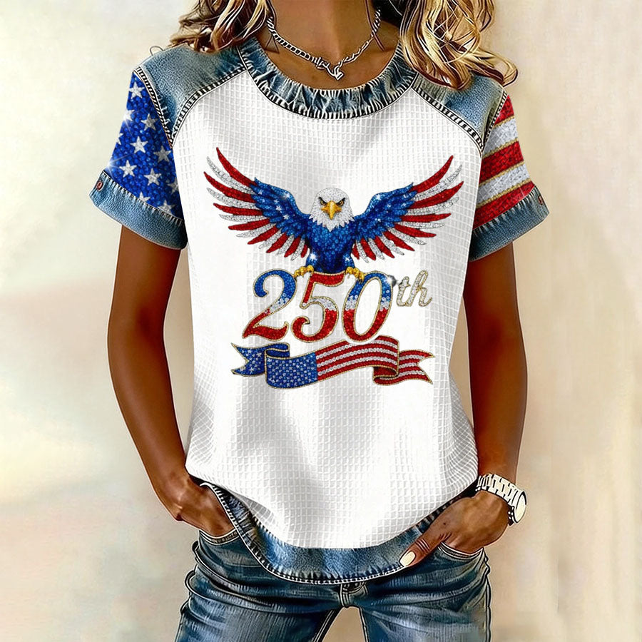 Women's America 250th Anniversary America Patriotic T-Shirt