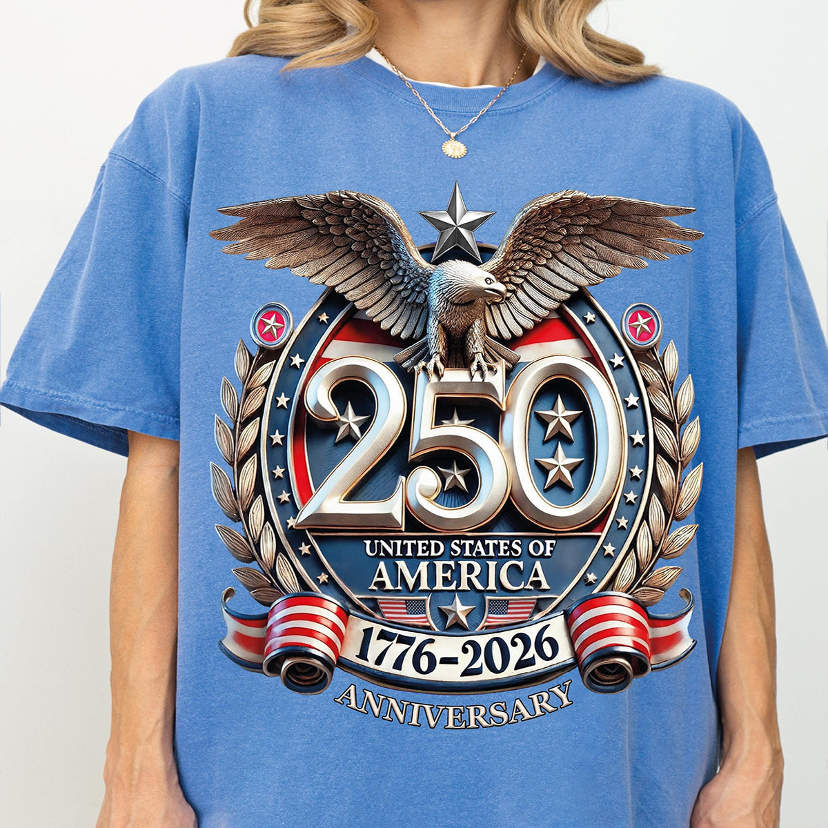250th Anniversary Celebration Printed Unisex T-shirt in the United States